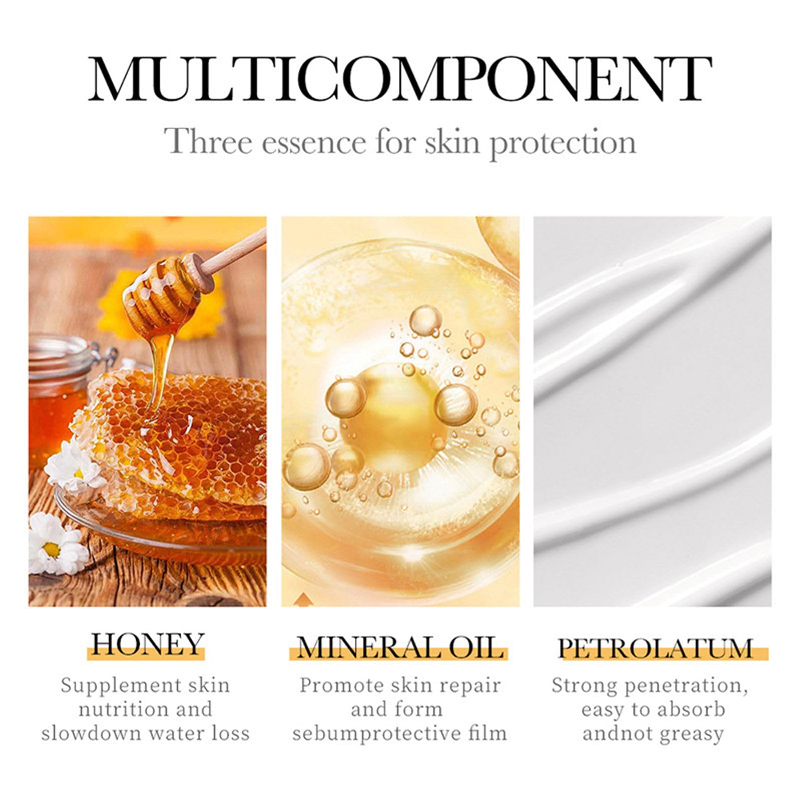 2 Pcs Vitamin E Manuka Honey Hand Cream Bright Moisturising Anti-Cracking Repair Glowing Anti-Aging Nourishing Hand Cream Skincare - Image 3