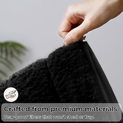 Miniatura 5 de GRANNY SAYS Alfombras de baño grises, 16 x 24 pulgadas, alfombras de baño pequeñas antideslizantes, alfombras de baño lavables para baño, tapetes de