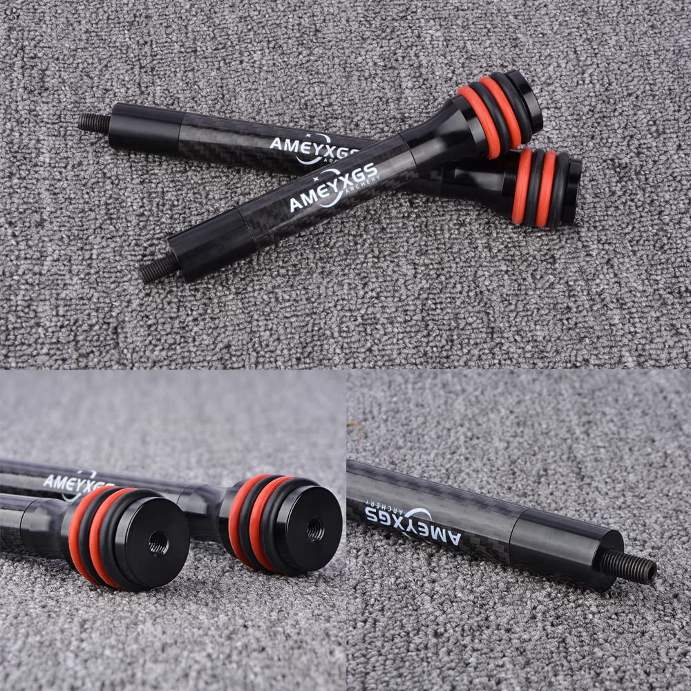 SHARROW Tiro al Arco Estabilizador de Proa Barra Lateral Estabilizador de Carbono 6" 8" 10" 12" Extender Varilla para Arco Compuesto y Arco Recurvo