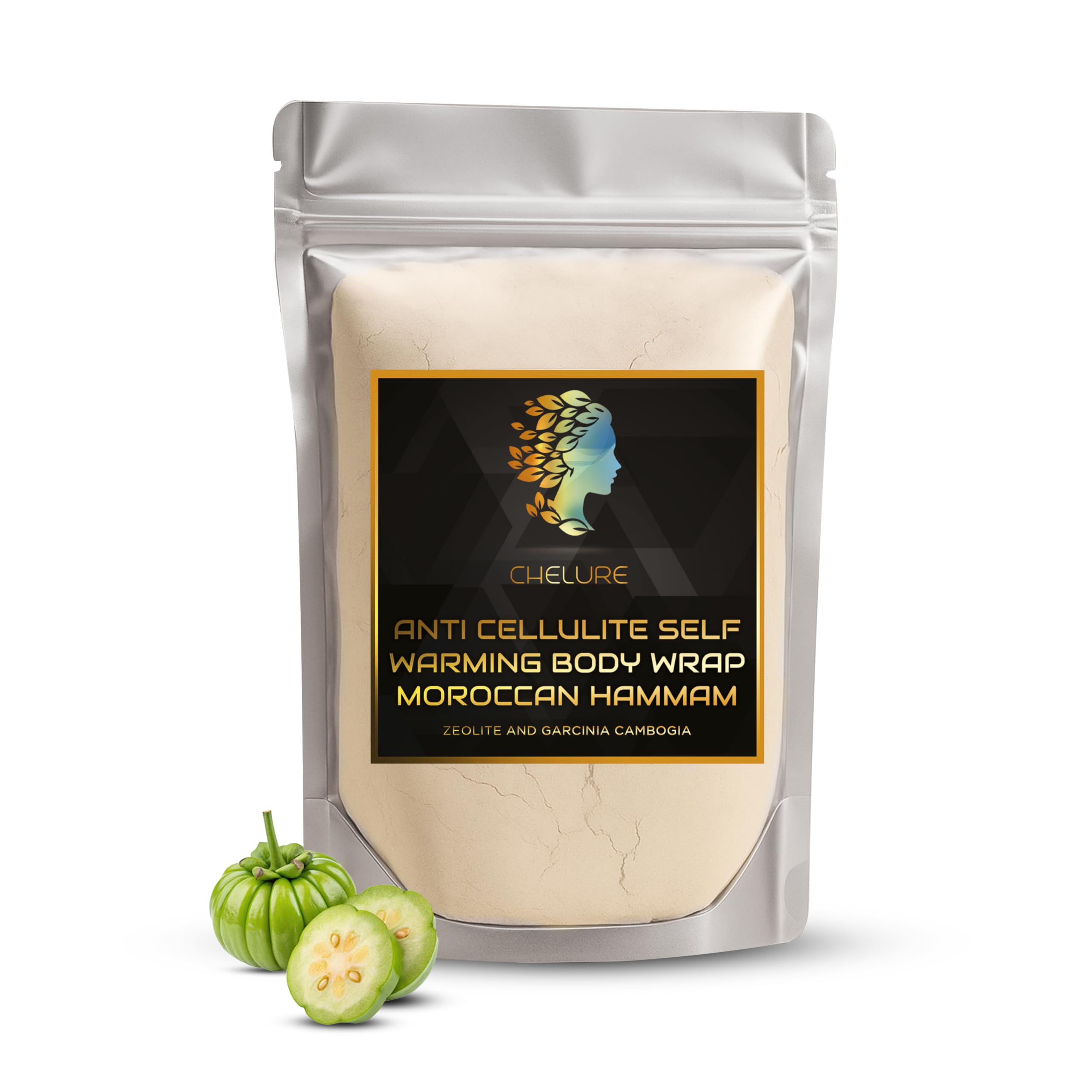 Anti-Cellulite Self-Warming Body Wrap – Moroccan Hammam | Zeolite & Garcinia Cambogia | 500g Detox Wrap for Men & Women [BULK Pack]-image-27