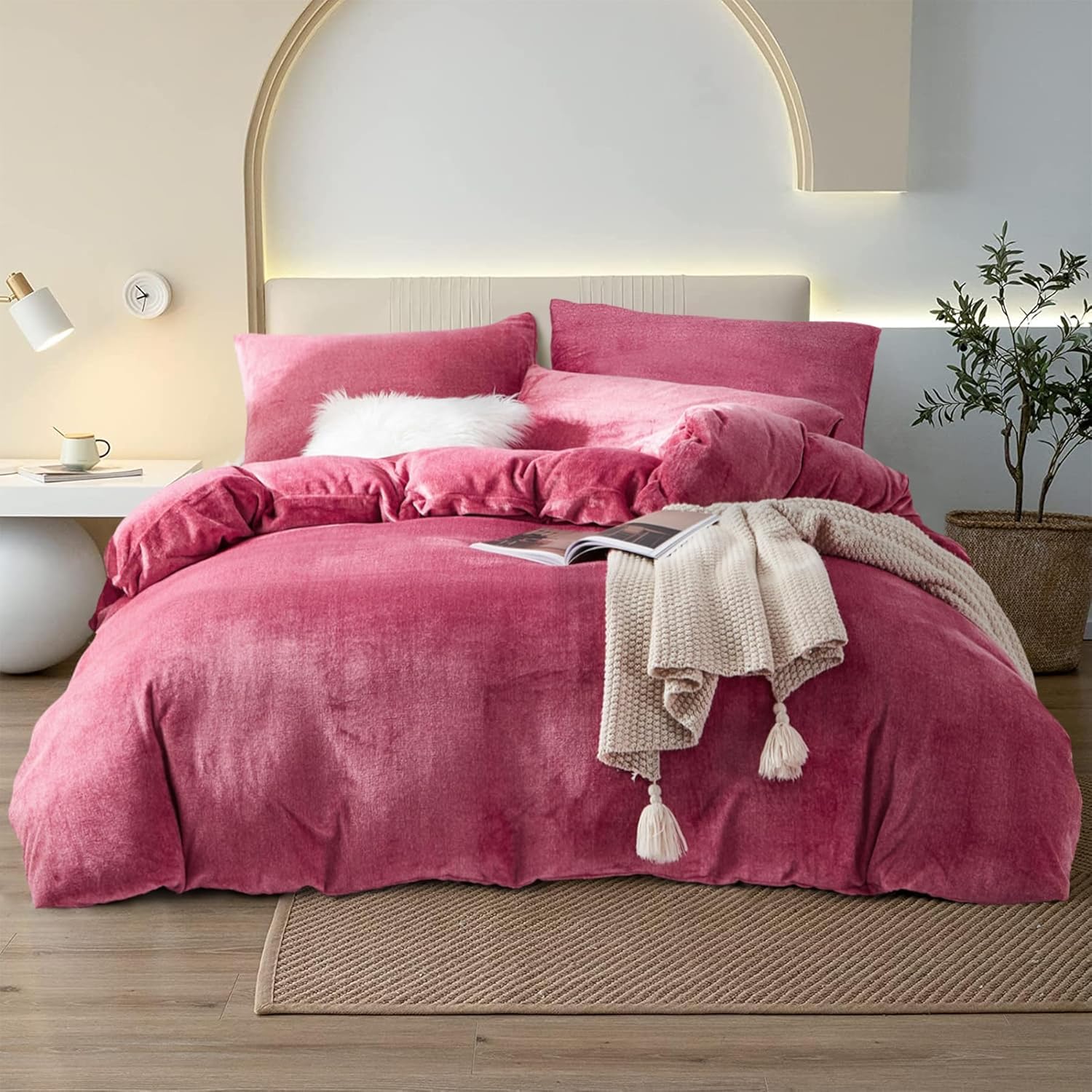 Parure de lit d'hiver chaude avec fermeture éclair 155x220