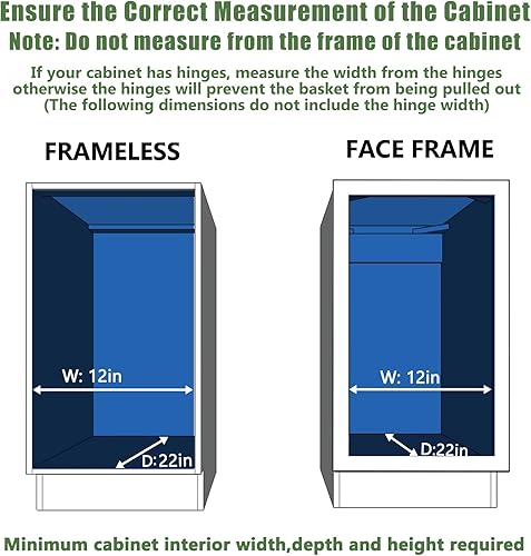 Vista 104 de LOVMOR Organizador de gabinete extraíble de 20 pulgadas de ancho x 21 pulgadas de profundidad, estantes extraíbles para armario de cocina, 1 Tier