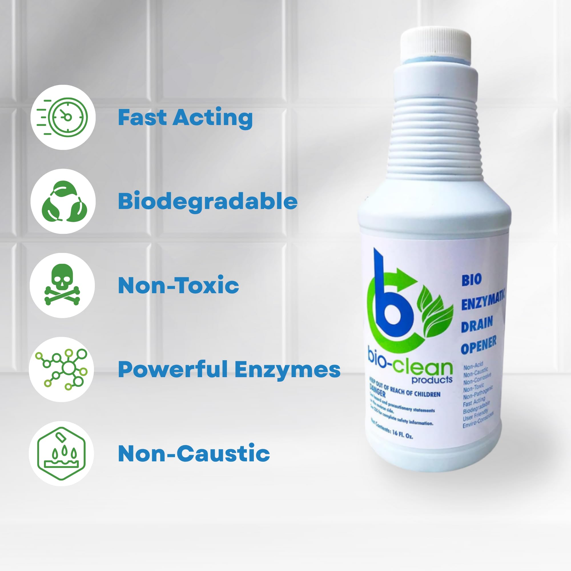 Amazon.com: Bio-clean Drain Opener 16oz - Bio Enzymatic : Health