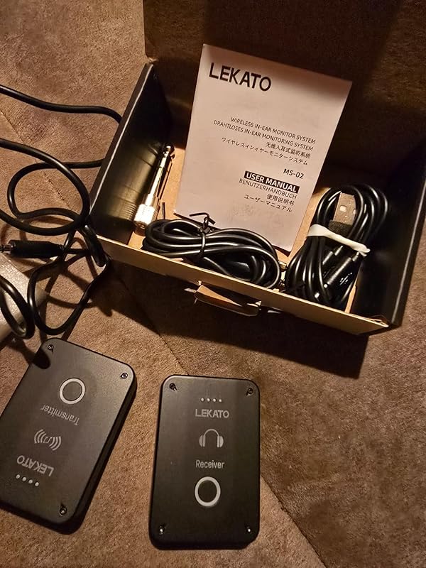 Système De Moniteur Intra-auriculaire Sans Fil 2,4 GHz – émetteur + Récepteurs, Pour Concerts, Studio