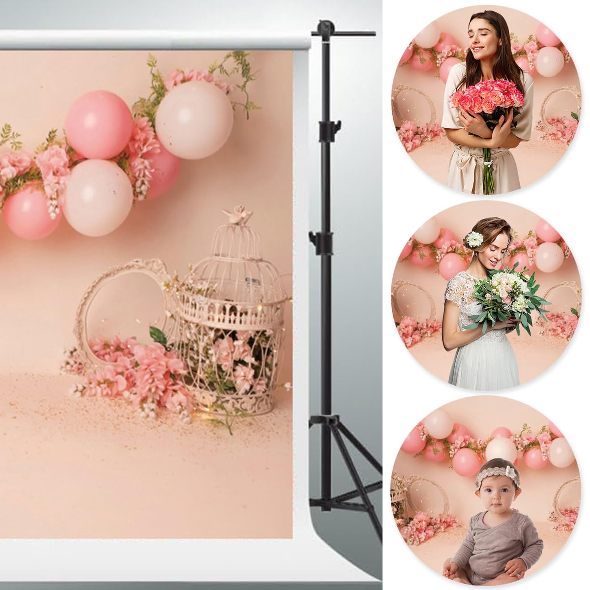 Welkomstbord babyshower | beer | roze