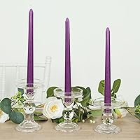 Vista 27 de Efavormart Paquete de 5 Velas cónicas negras premium sin aroma de 9" con mecha acanalada, velas altas de cera para cena