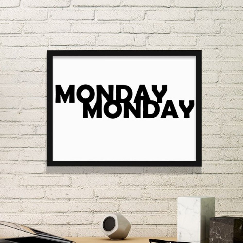 Cadre photo noir DIYthinker petit modèle Lundi cadeau idéal pour sticker mural et art