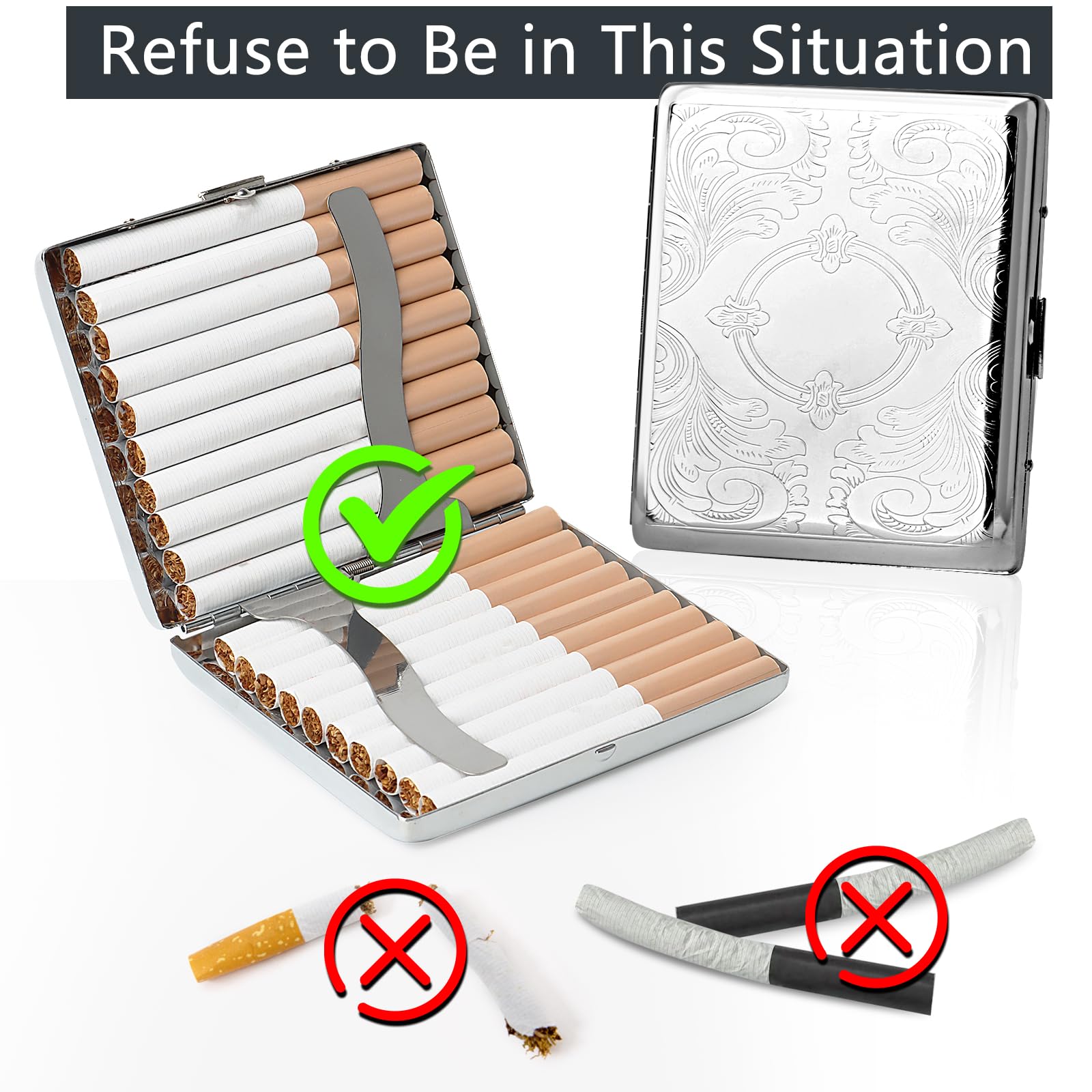 Astuccio In Sughero Per Pacchetto Di 20 Sigarette Marron - Foto 9