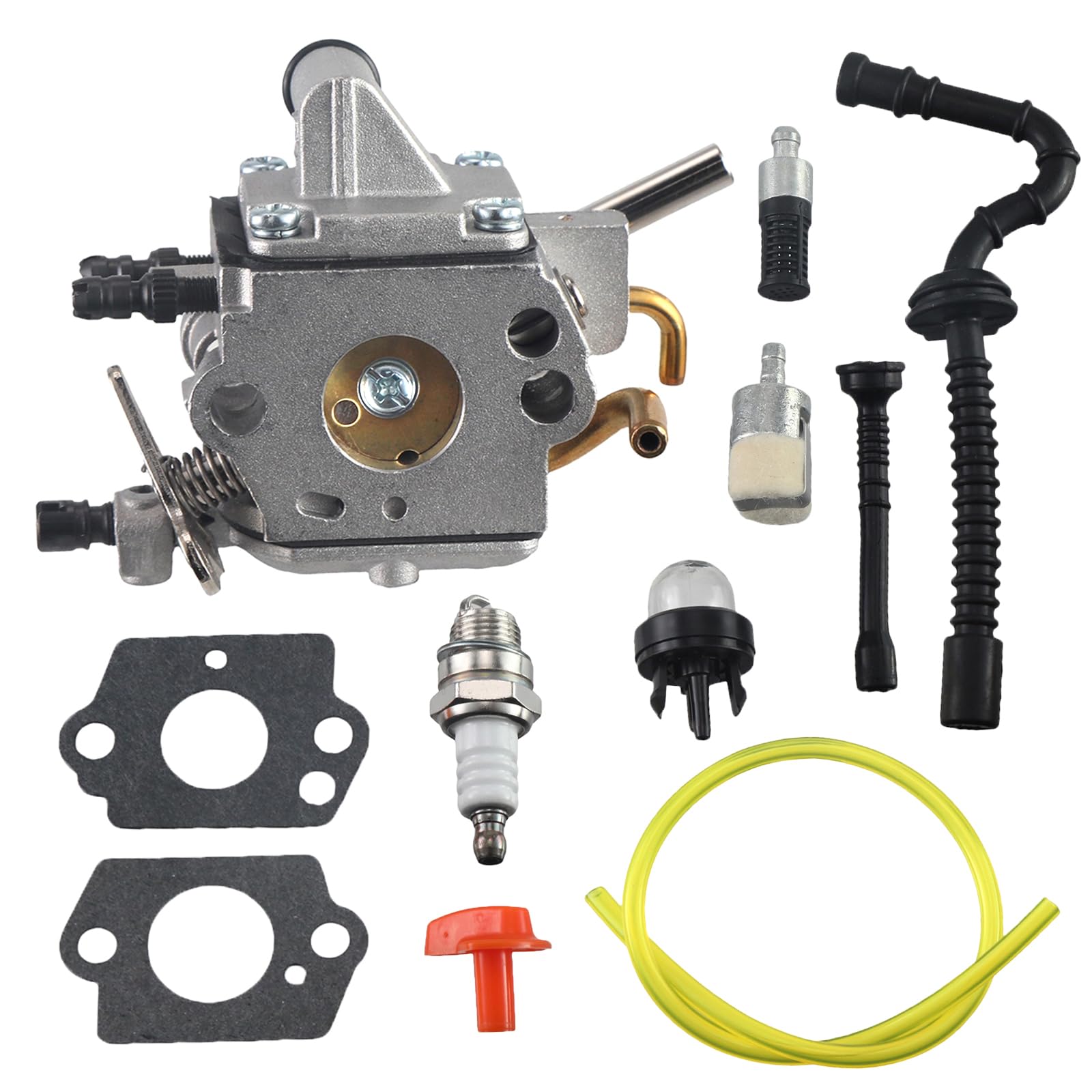 JRL Carburateur pour tronçonneuse Stihl MS192 MS192T MS192TC pour tuyau de carburant Zama C1Q-S258