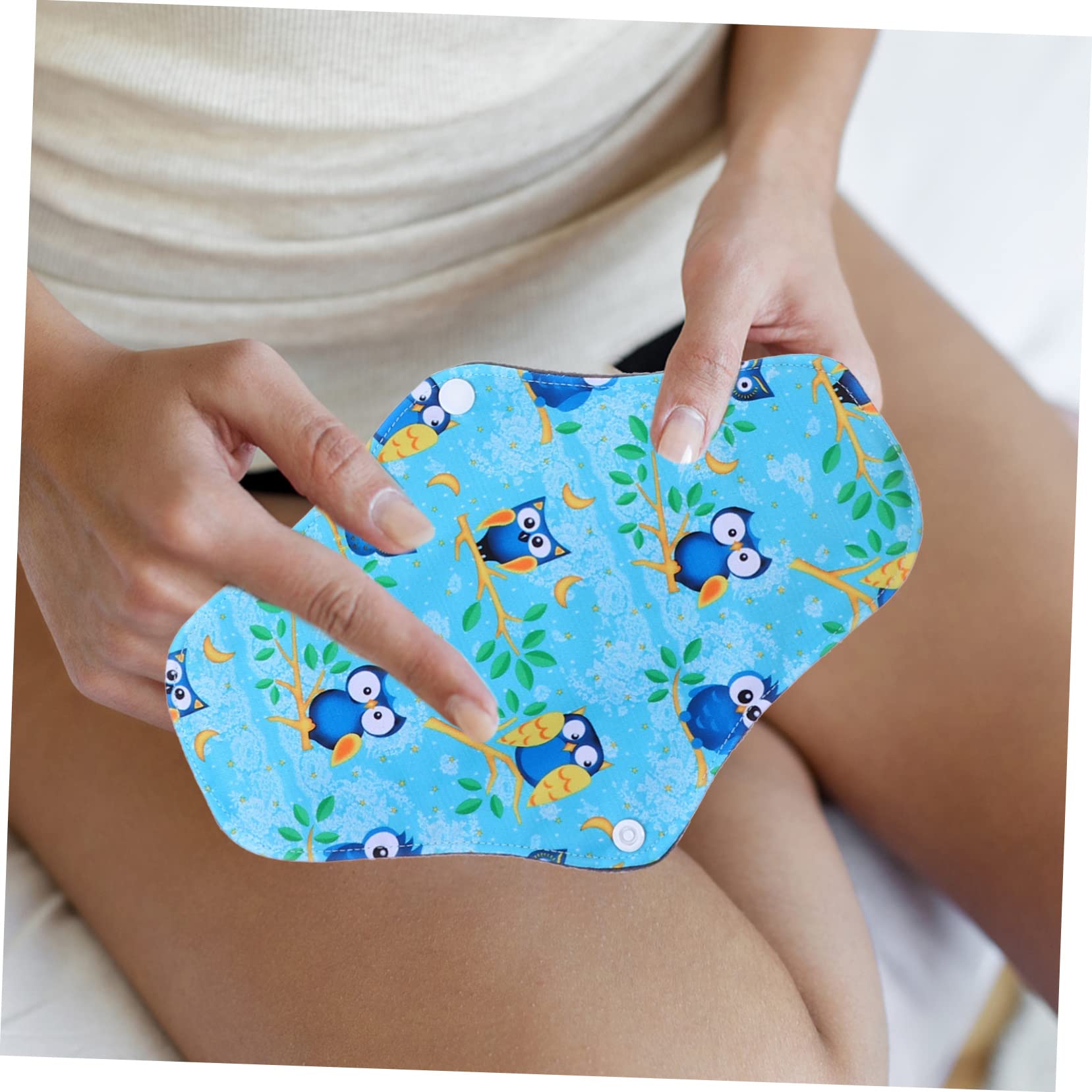 Didiseaon 3 Juegos Toallas Sanitarias Reutilizables Toallas Sanitarias De Tela Compresas Menstruales Reutilizables Compresas Con Alas Cuecas Menstruales Colchonetas De Lactancia 3 Piezas * 3