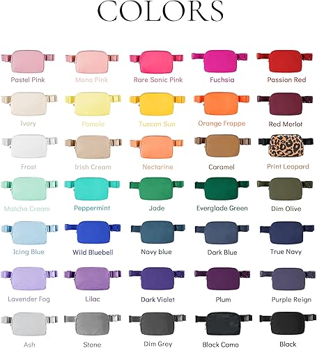 Miniatura 6 de Riñonera unisex con correa ajustable, impermeable, de sherpa, pequeña, bolsa cruzada para entrenamiento, correr, viajar, senderismo, menta verde, 1L