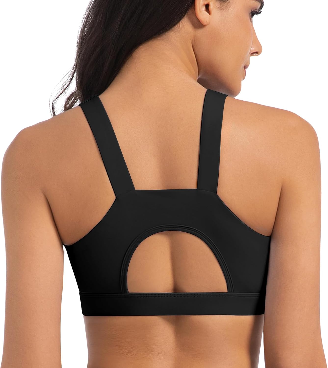 Sports Bras for Women High Impact Racerback Workout Tops Molded Cup Running Bra Sexy Backless Yoga Crop Top - Image 3
