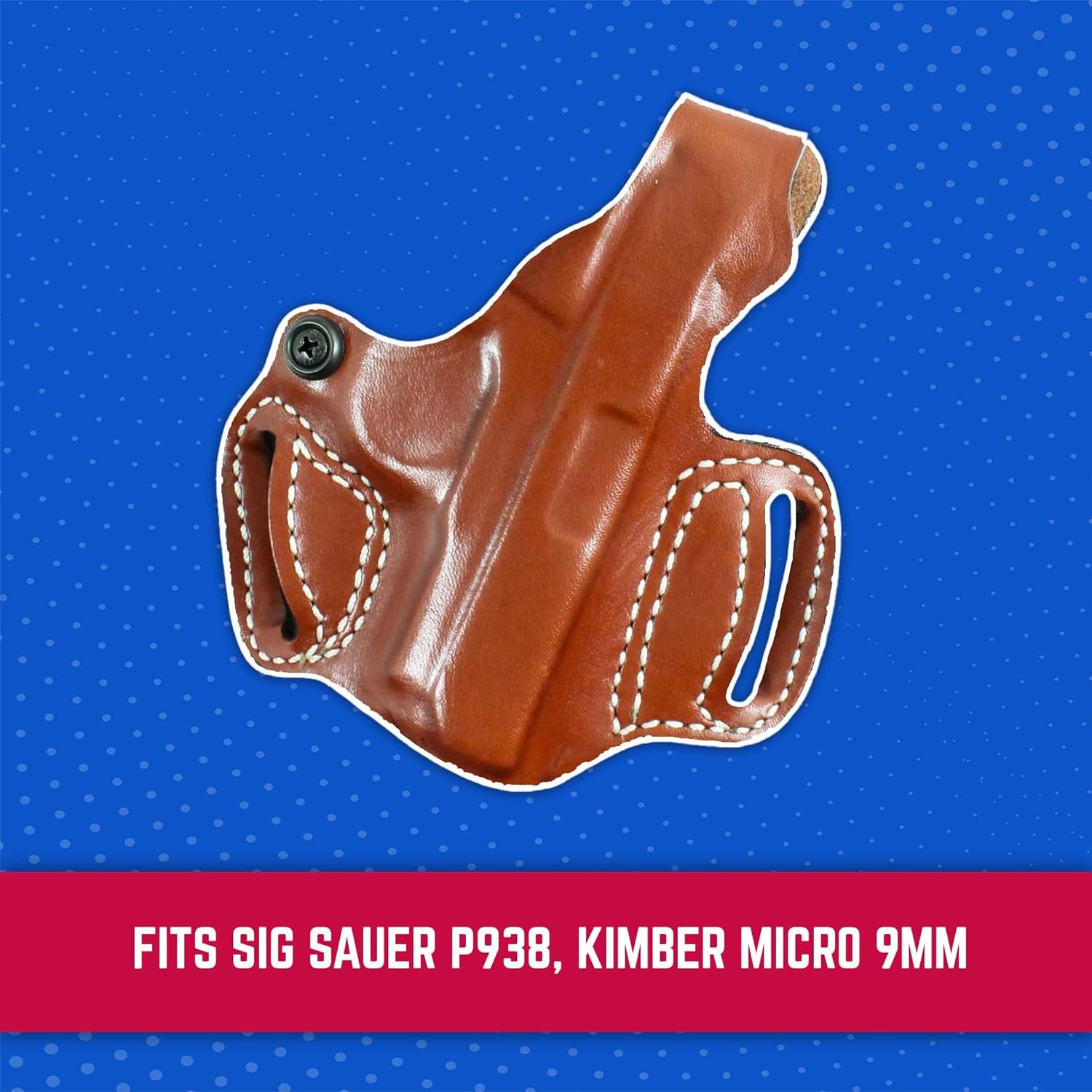 Desantis Thumb Break Mini Slide Holster, Premium Gun Holster, Fits SIG P938, Kimber Micro 9MM, Adjustable Tension Device, Right-Hand Draw, Tan