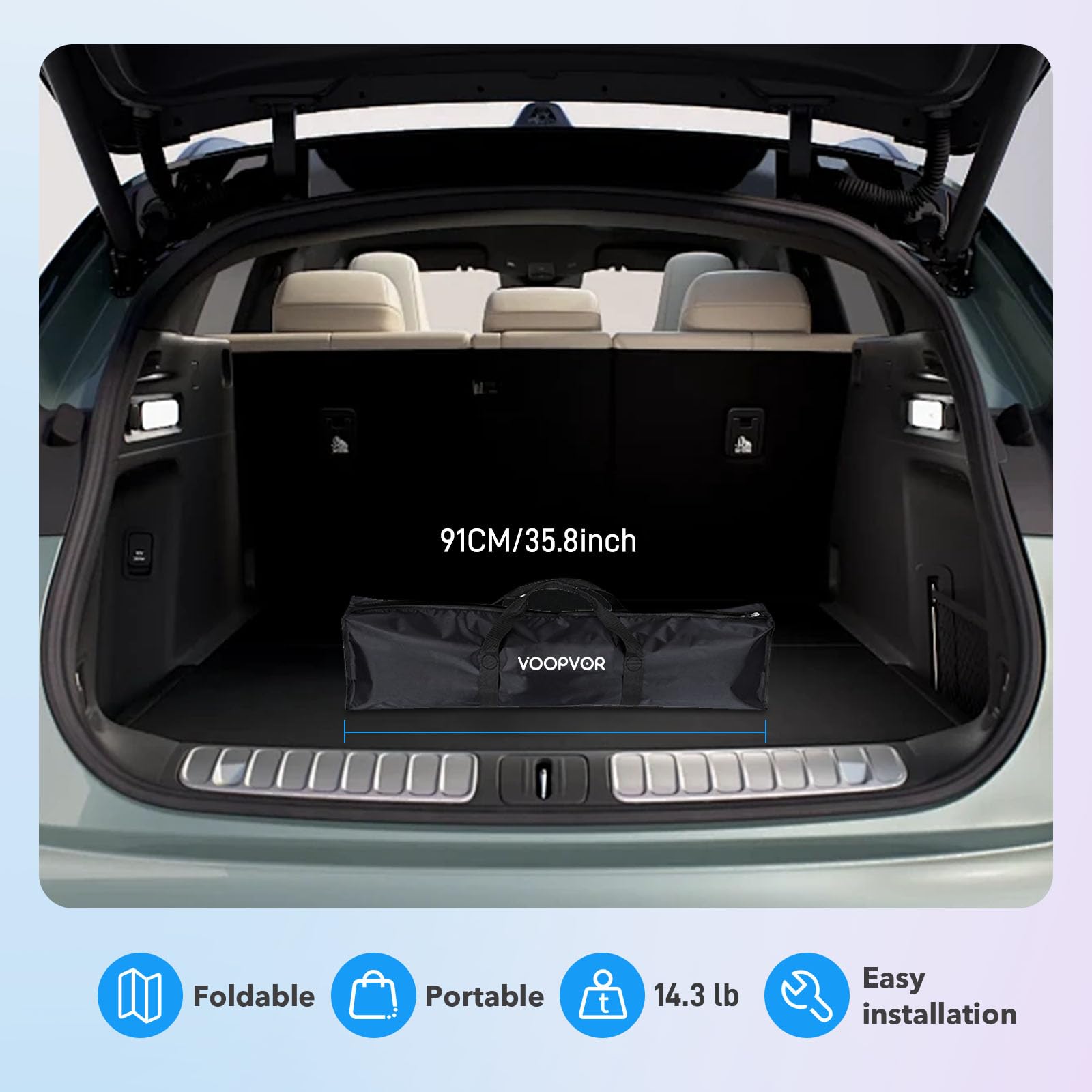 Écran de Projection d'extérieur avec trépied 150": écran intérieur arrière Avant 16:9 4K HD, avec Sac de Transport, Support réglable en Hauteur pour