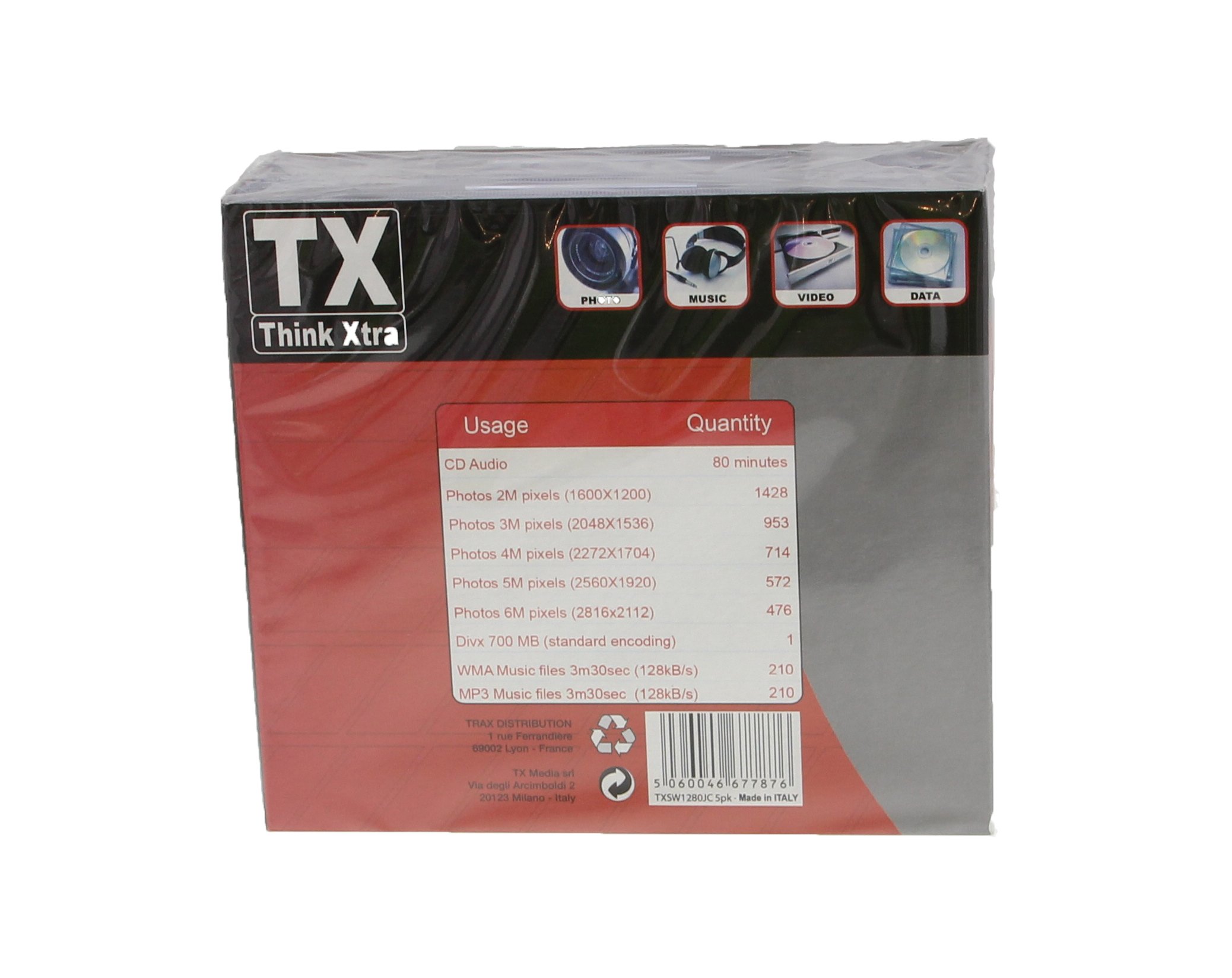 CD-Rw 80' (Jewel Case Pz.5) (12x 700mb)