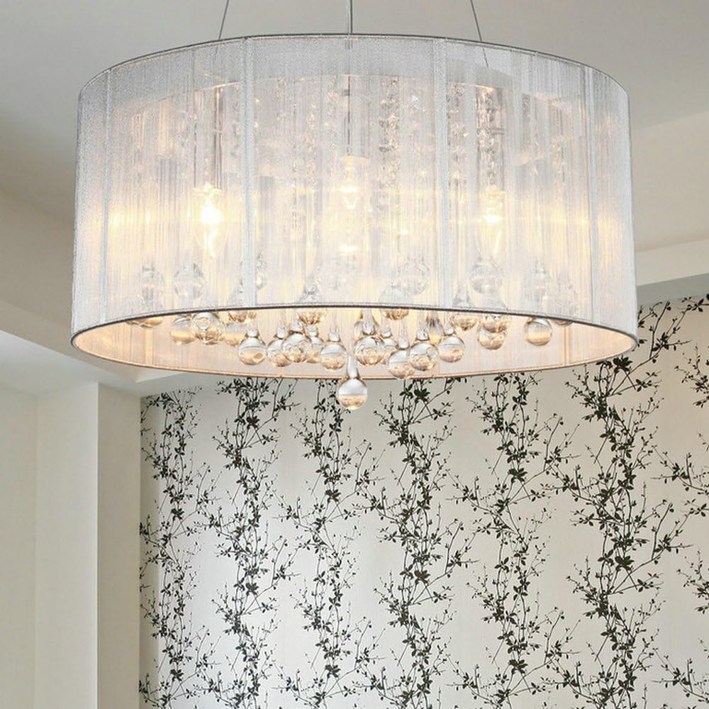 Up To 40% OFF DINGGU Contemporary Pendant Chandelier Lighting with Cylinder Lamp Shade Modern Lighting Fixtures Exclusive Discount 90% Price DINGGU Contemporary Pendant Chandelier Lighting with Cylinder Lamp Shade Modern Lighting Fixtures