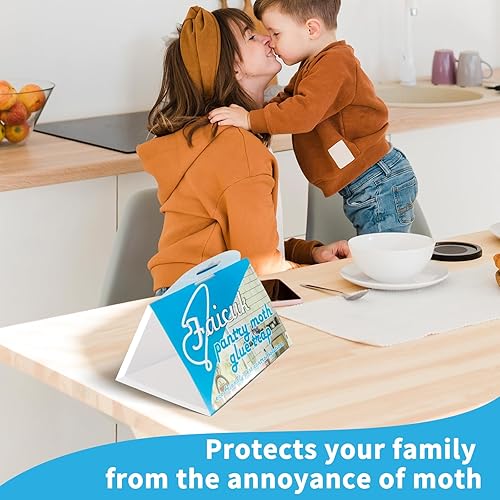 Miniatura 6 de Faicuk Trampas para polillas de despensa con atracción de feromonas para el hogar, la cocina y el almacén, inodoro, sin insecticidas y no tóxicas