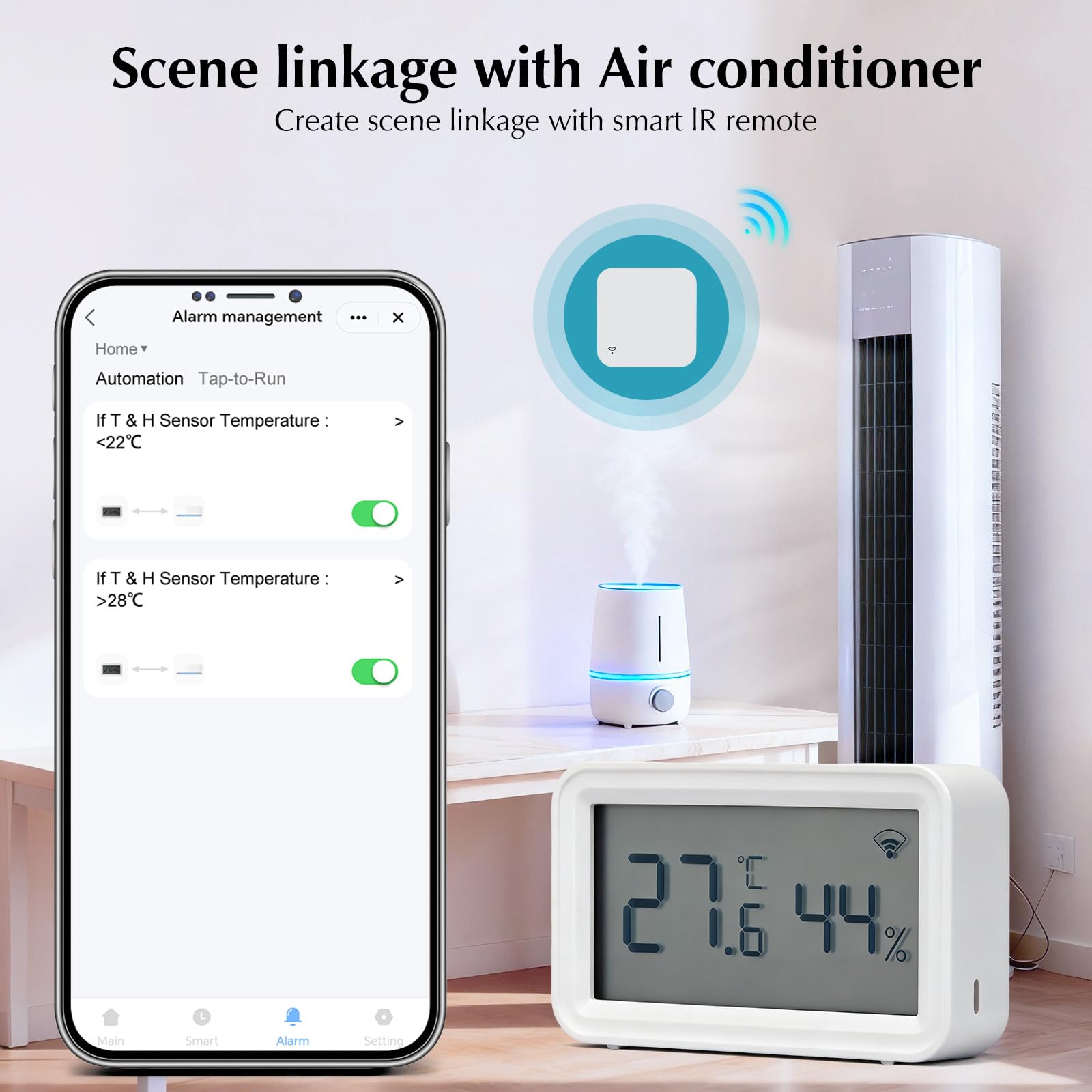 Termometro Ambiente Interno, Igrometro Umidità Casa WiFi, Con Smart Alert, Archiviazione dei dati, Termoigrometro per camera da letto, Magazzino, Cantina, Serra