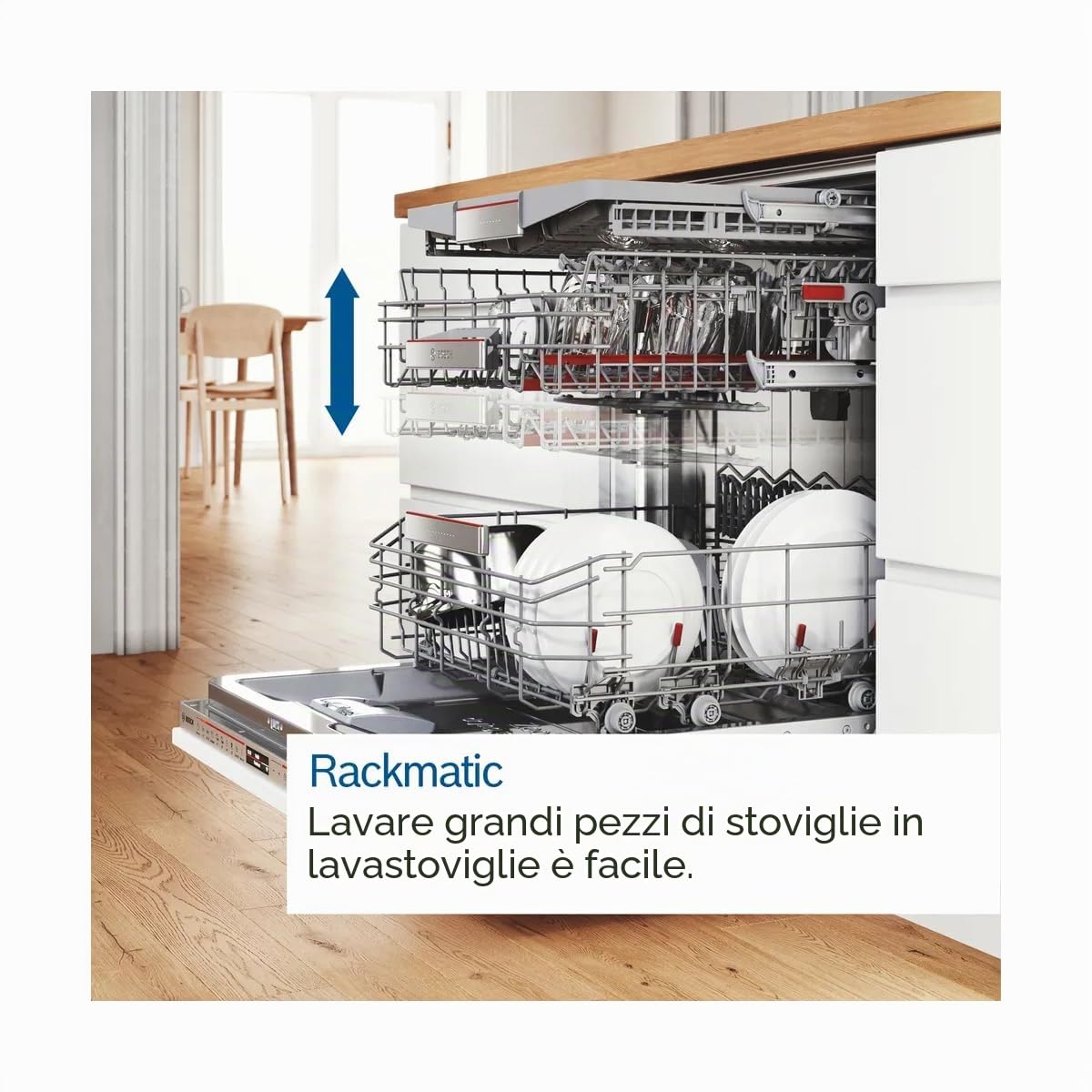 Bosch SBV6ZCX10E, Serie 6, Lavastoviglie 60 cm, XXL Altezza Alto Incassabile