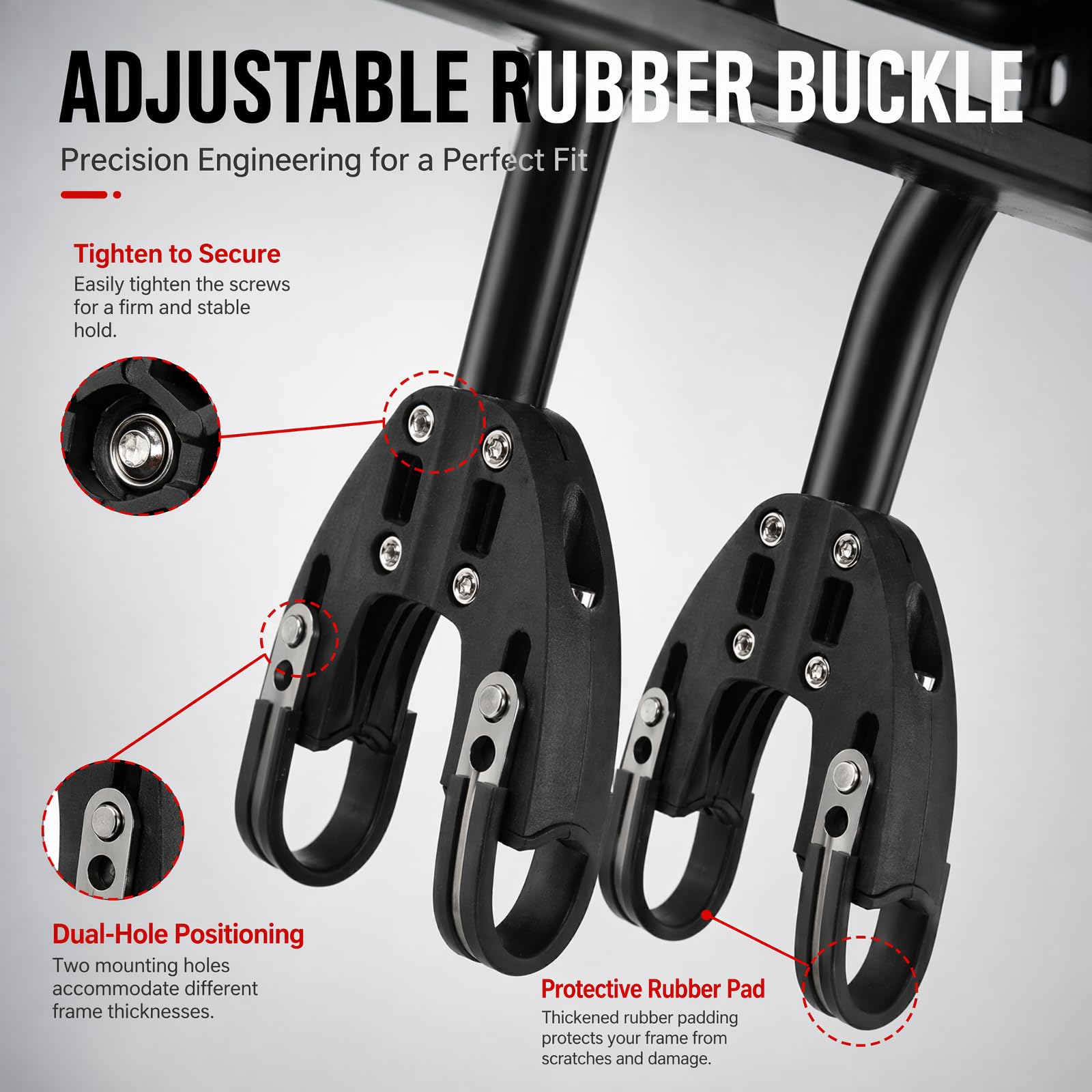 Set Portapacchi Bici Posteriore Universale In Lega Di Alluminio | Portapacchi Bici Posteriore 20-29 Pollici Portata Minima 50 Kg Portapacchi Posteriore Per Mtb Bici Da Strada Ebike