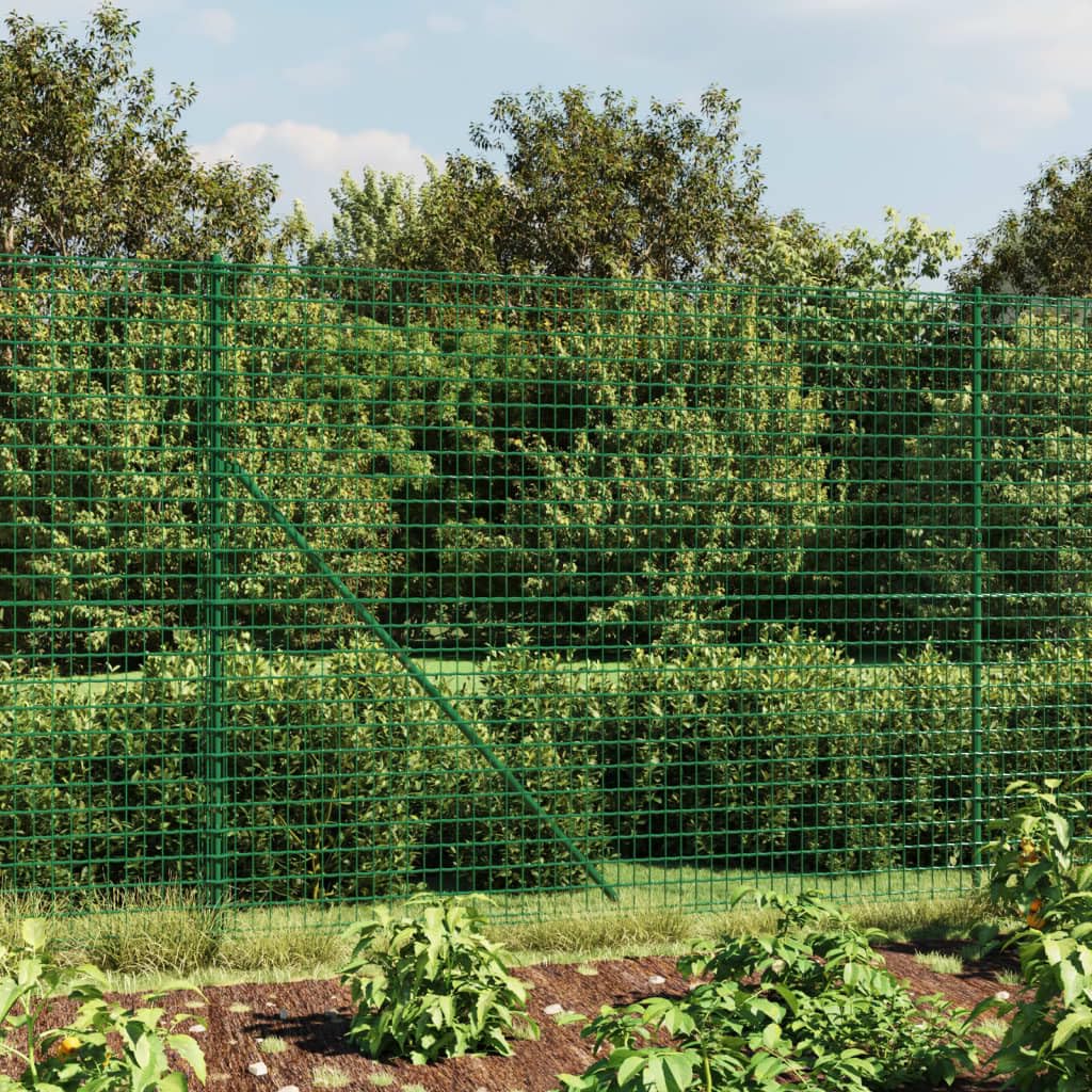 ShGaxin Cerca de Alambre de Acero galvanizado Verde 2x10 m, Malla Metalica, Malla Alambre, Alambre para Conejos, Vallas De Obra, Mallas para Gallinero, Malla Fina De Malla De Alambre - 154054