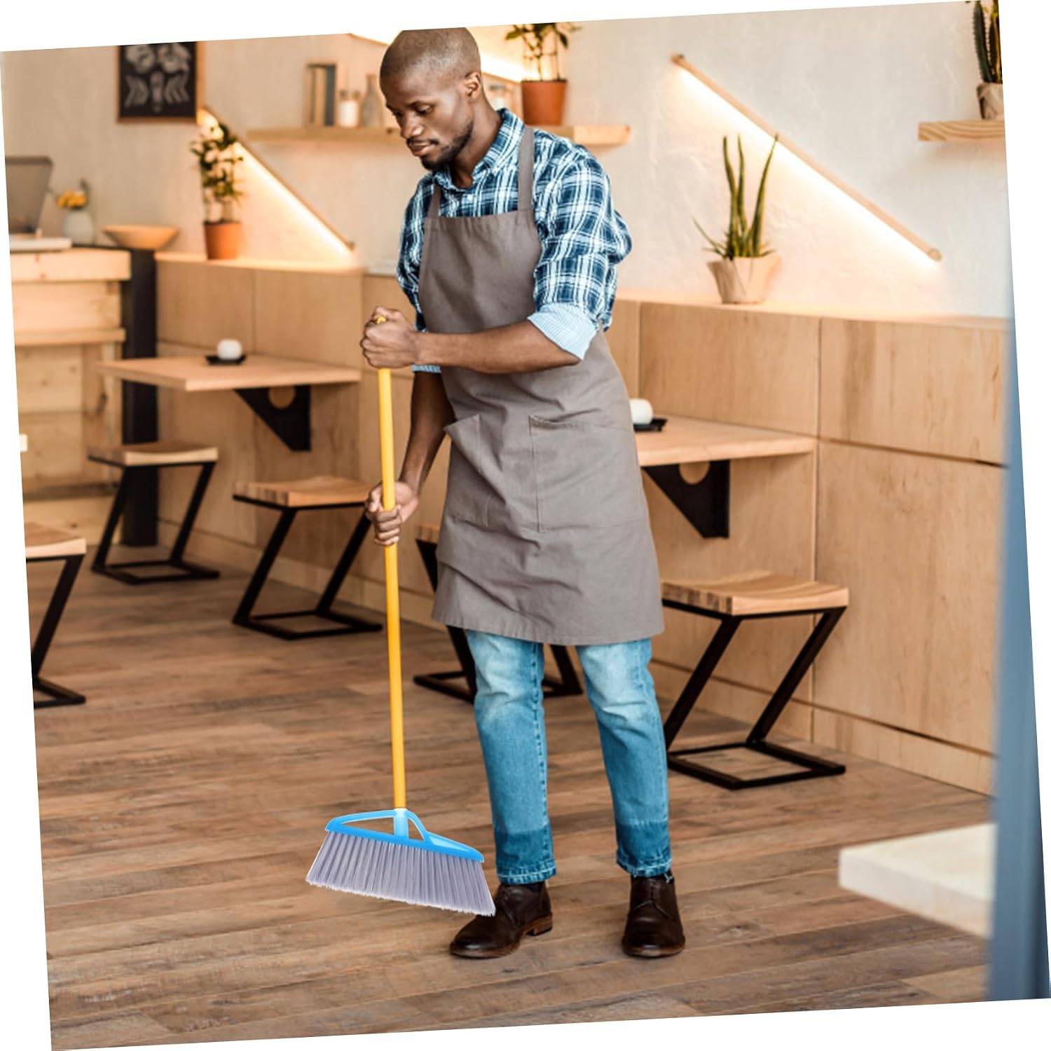 ORFOFE Broom Replacement Head Fit for Sweeper Dusters for Cleaning Easy to Attach Use Suitable for Floor Types