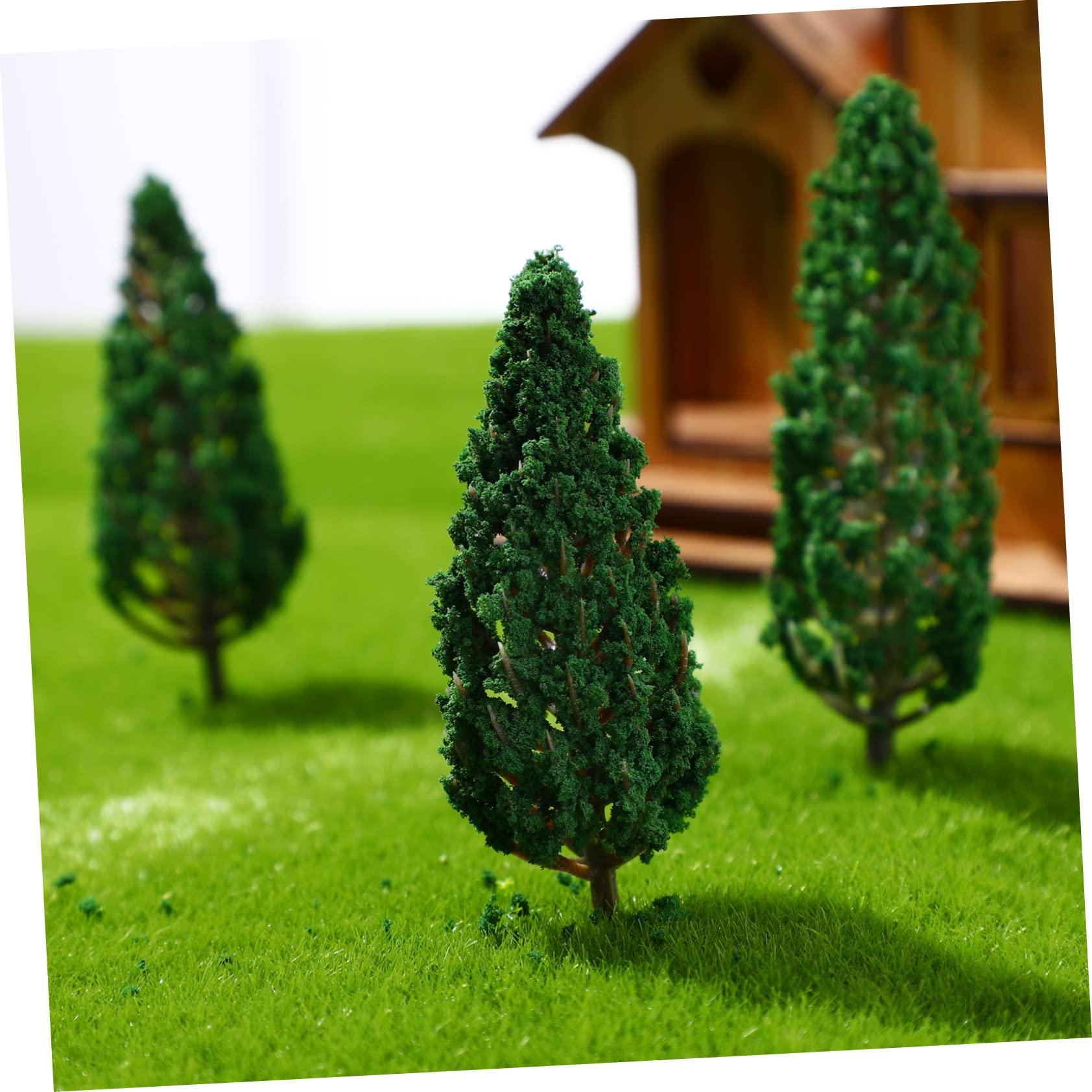 NUOBESTY 120 Piezas árbol pequeño Árboles Artificiales Árboles para maquetas Planta Falsa árboles de ferrocarril en Miniatura es de vías férreas Modelo de Falso el plastico