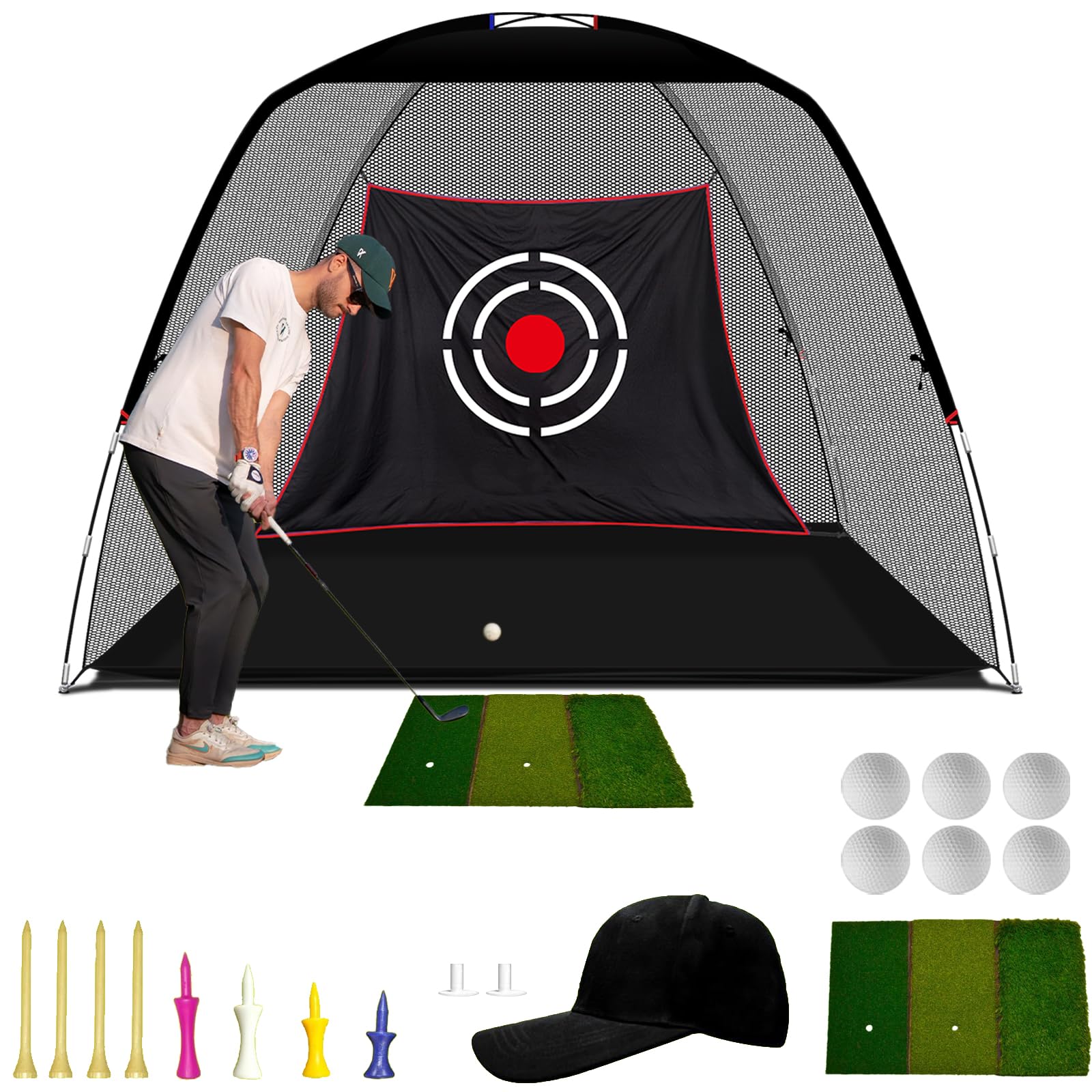 Amazon.co.jp: KAIDIDA ゴルフネット 練習用 屋外 3m ゴルフ練習用