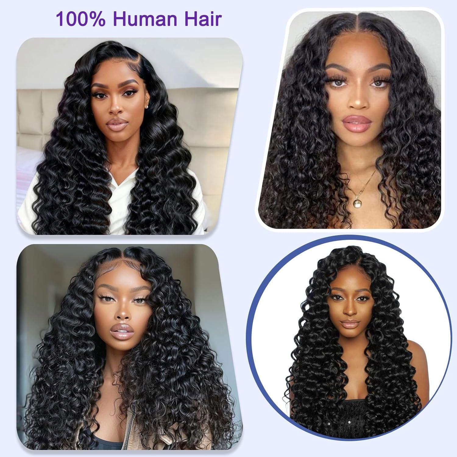 Ustar Burmese Curly Human Hair Crochet for Black Women 3C4C Burmese Curly Invisible Miracle Knots Hair Pre-Separated Knotless Lightweight Reusable Feather Crochet Human Hair (#1B-50 Strands, 22 Inch)