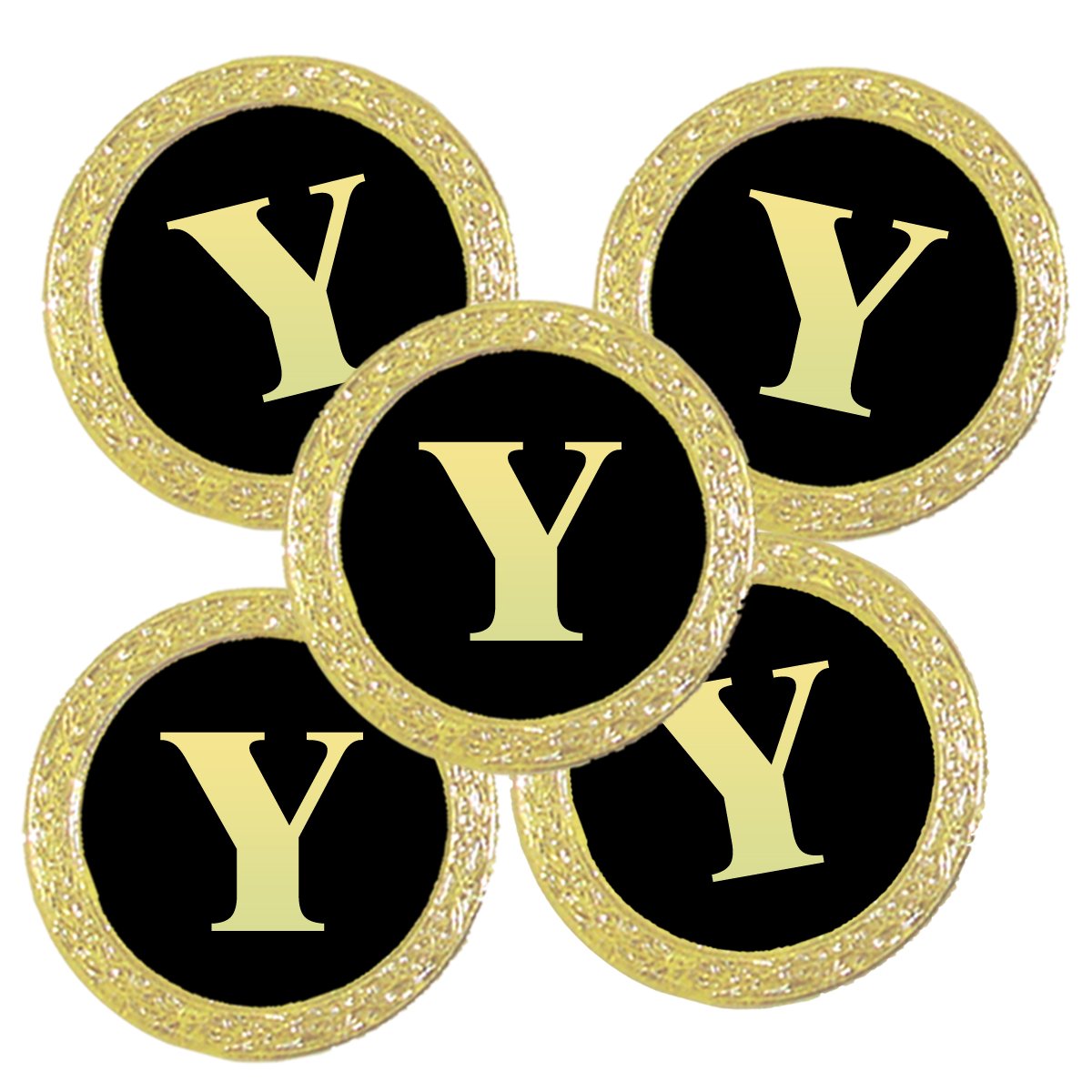 Best Impressions Personalised Golf Ball Markers with Initial (Y)