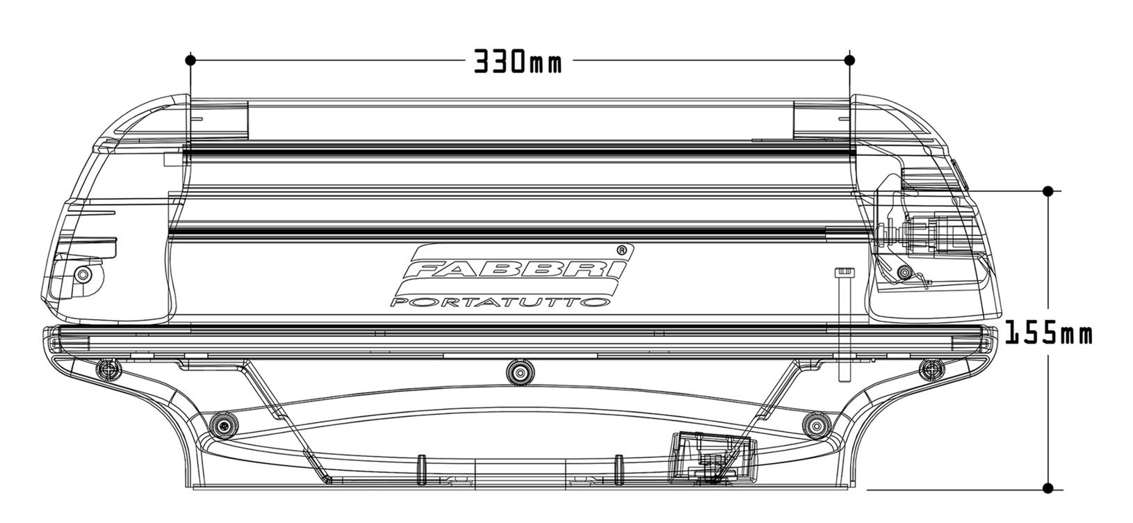 Fabbri Huski Ski & Board Support magnétique pour skis et snowboard Référence 6940004