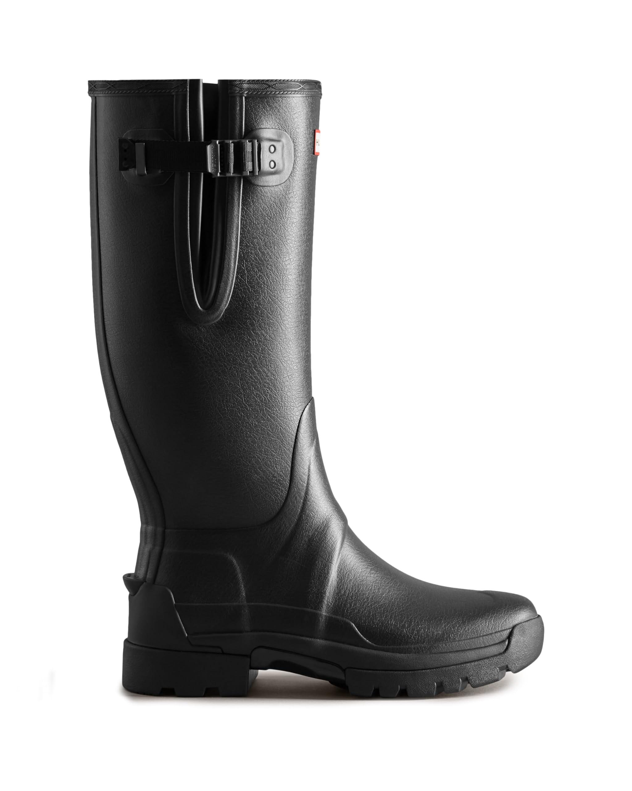 Hunter Balmoral Adjustable Wellington Black - Supplied with Removable 3mm and 5mm Moulded Insoles to Customise the fit of Boot, Certified Vegan
