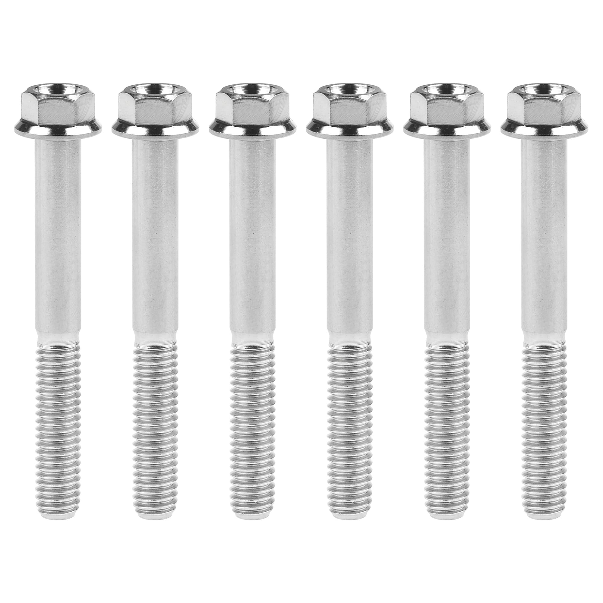 Tornillos de titanio M8 ultraligeros con cabeza de brida pequeña para bicicleta de montaña