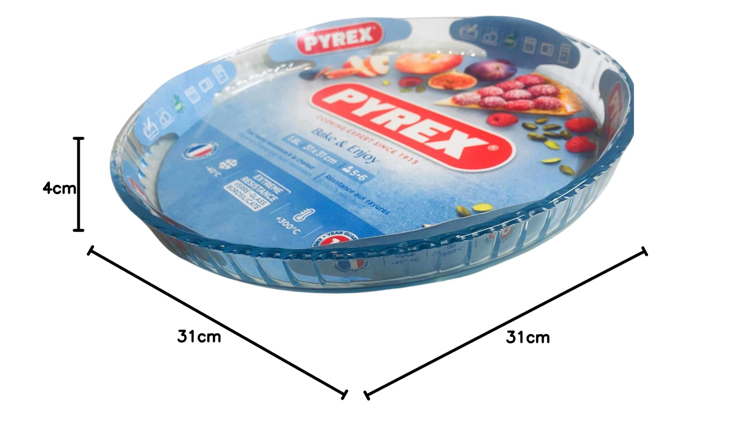 PYREX Forma do ciasta PIREX 30/814 Wzór ciasta i ciasta