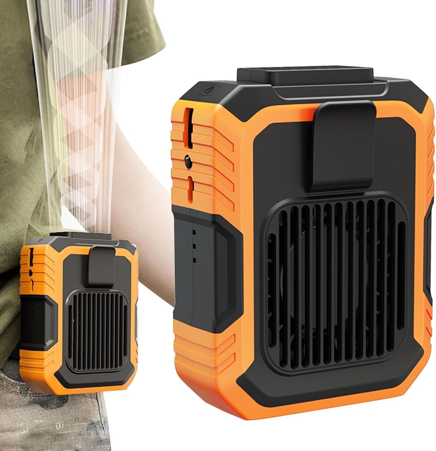 NYALA Portable Waist Fan with Clip & Power Bank Function | 6000mAh Rechargeable Battery, 3 Speeds, Flashlight | Cooling Fan for Travel, Running, Camping | Wearable Belt/Neck USB... 9 NYALA Portable Waist Fan with Clip & Power Bank Function | 6000mAh Rechargeable Battery, 3 Speeds, Flashlight | Cooling Fan for Travel, Running, Camping | Wearable Belt/Neck USB... - Image 9