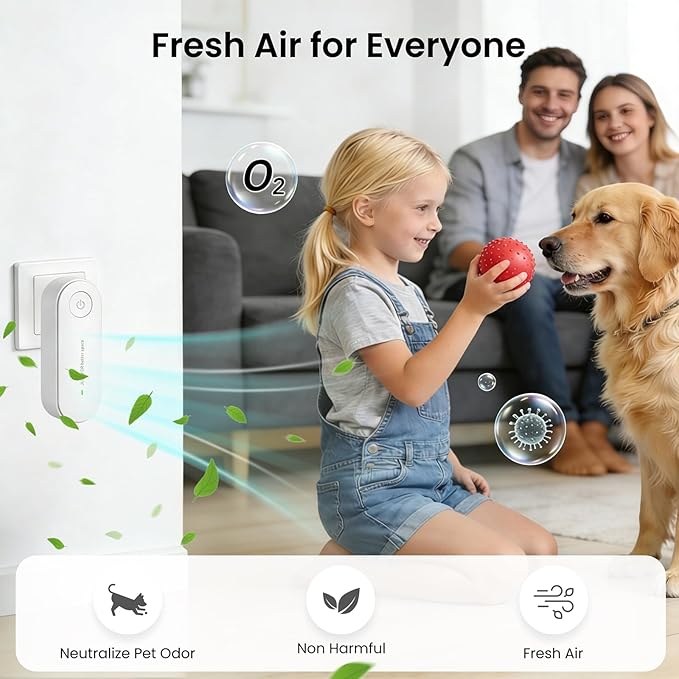 Ionizador de Aire para Hogar, Purificador Portátil y Silencioso miniatura 3