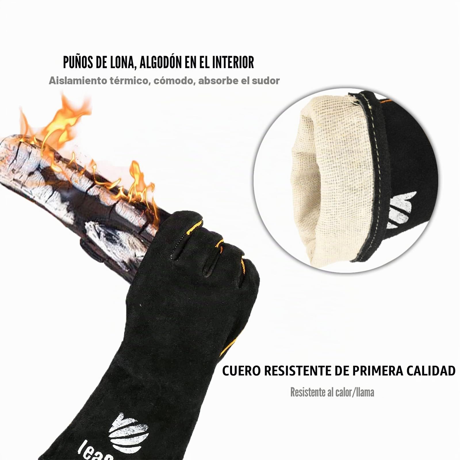 Leaseek Delantal de trabajo de cuero – 6 bolsillos para herramientas para hombres y mujeres – Delantal de soldadura – Ideal para carpintería, herrería, jardineros, mecánicos, barbacoa