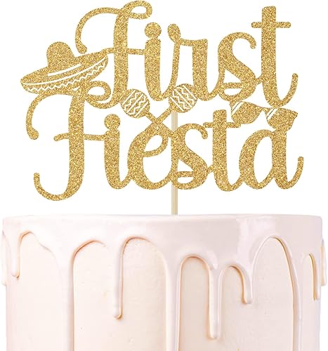 Miniatura 1 de Decoración para pastel de primera fiesta con purpurina, decoración de pastel de feliz primer cumpleaños, decoración para pastel de 1 cumpleaños,