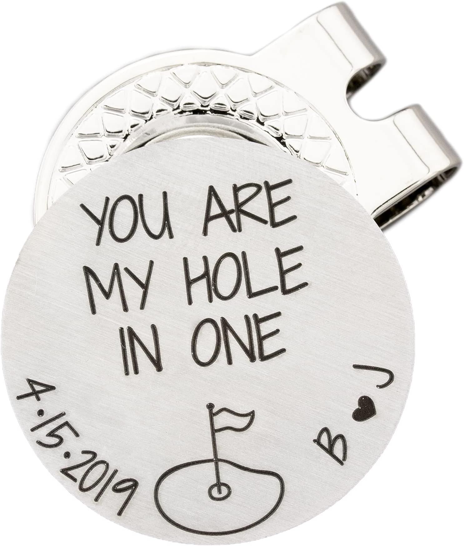Custom Golf Ball Marker Personalized Saying Magnetic Hat Clip Gift for Men