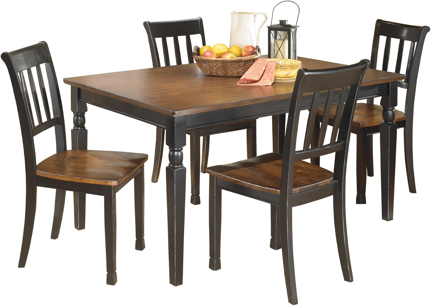 Farmhouse Chic 60" Rectangular Engineered Wood Dining Table