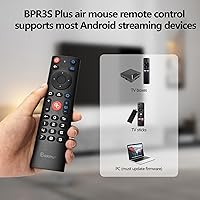 Vista 4 de BOXPUT BPR3S Plus 2.4G USB Voice Remote BT con Air Mouse IR Learning y 4-Key IR Aislamiento Remoto de Reemplazo para Android TV Box TV Stick ATV