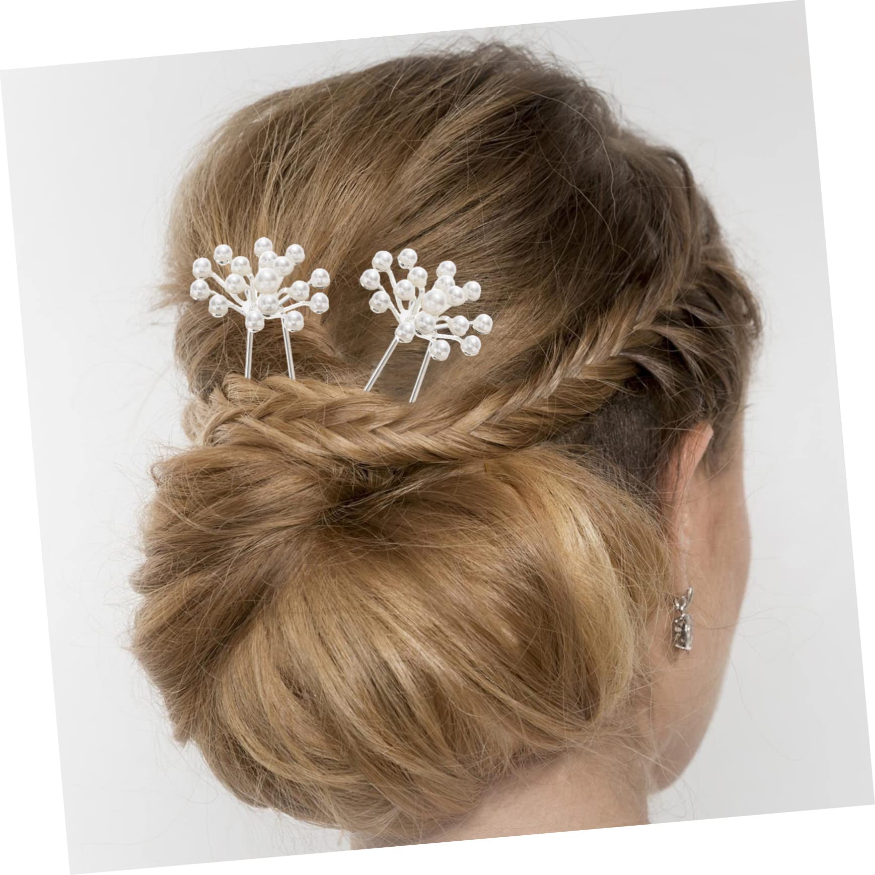 minkissy 80pezzi Fermagli Da Sposa Perle Da u Shape Con Design Gypsophila Per Nozze e Occasioni Speciali Accessori Eleganti Per Donne e Ragazze