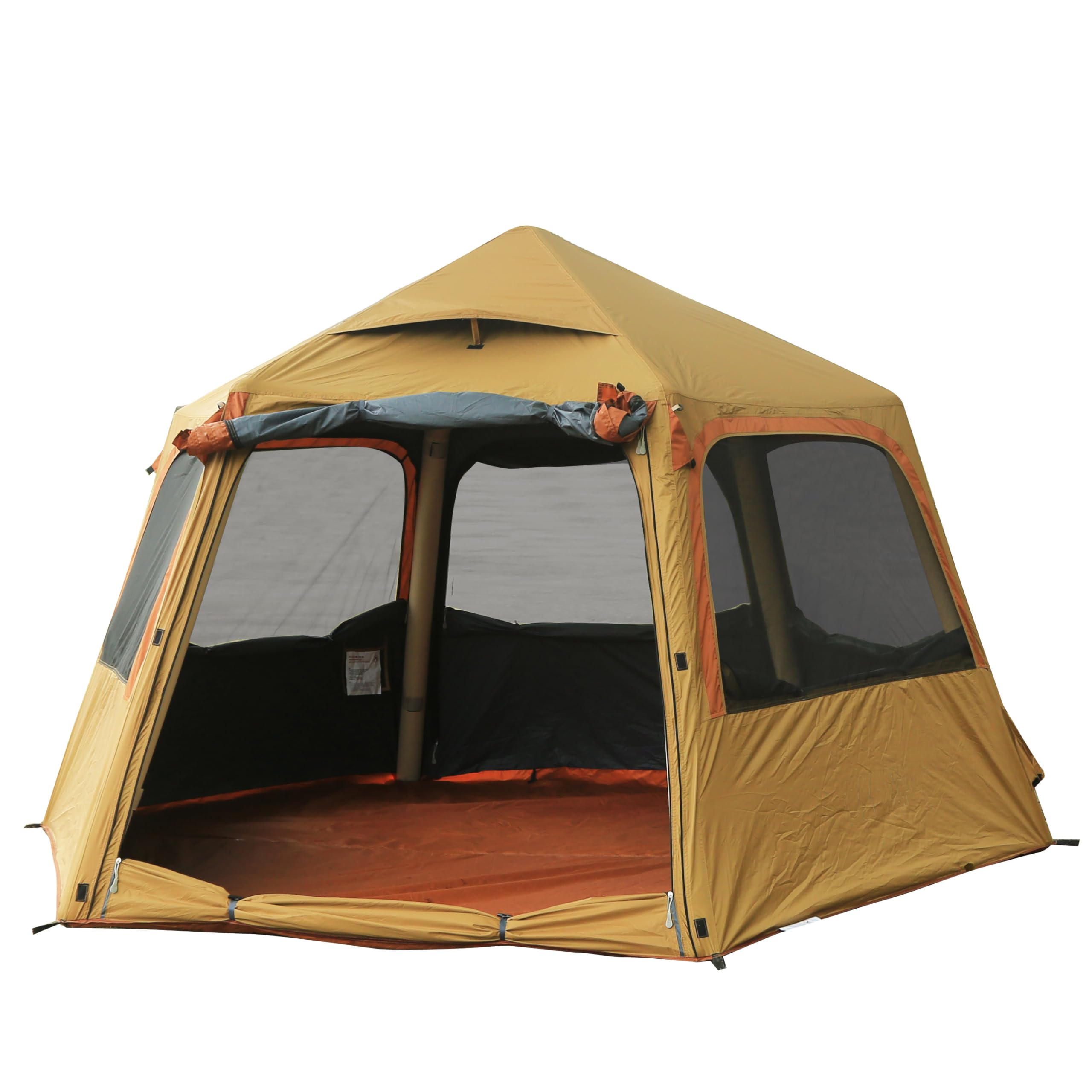 Amazon.co.jp: 軽量インフレータブルテント 2~3人用 キャノピー付き 6 