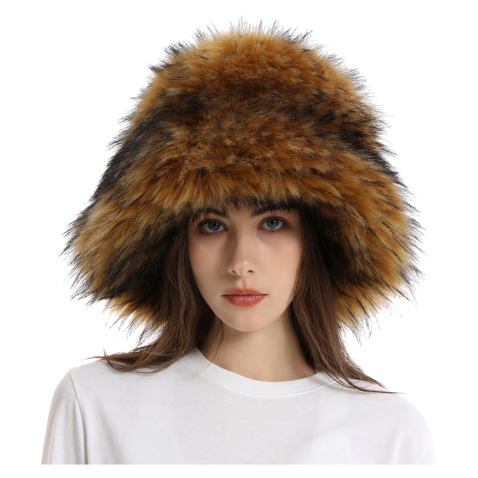 Generisch Damen Winter Bucket Hat Aus Kunstpelz, Ne Produktbild-Vorschau 2