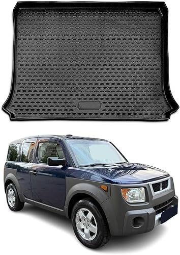 Alfombrillas de carga OMAC para Honda Element 2003-2011, impermeables, TPE, Negro