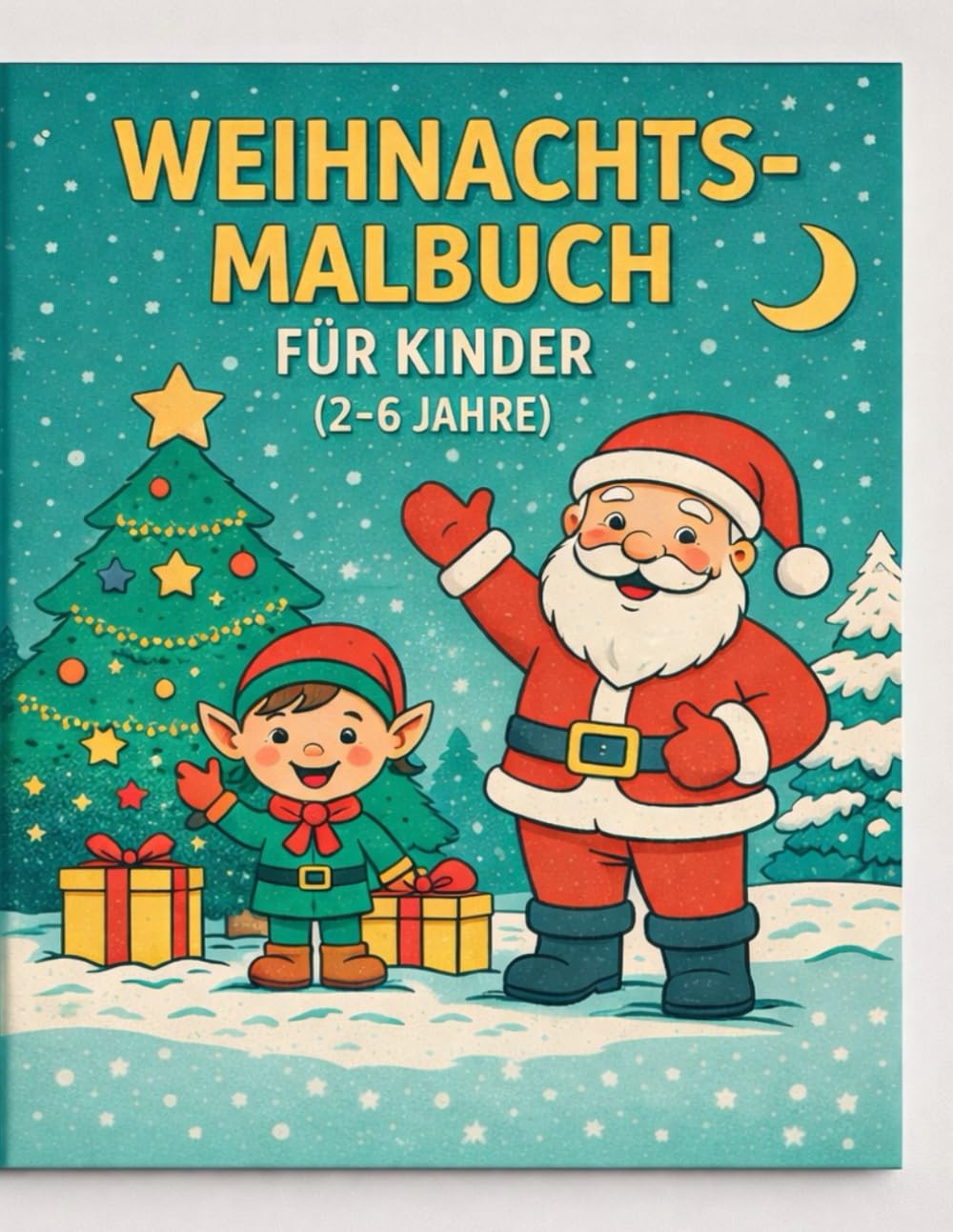 Weihnachts-Malbuch für Kinder (3–6 Jahre)