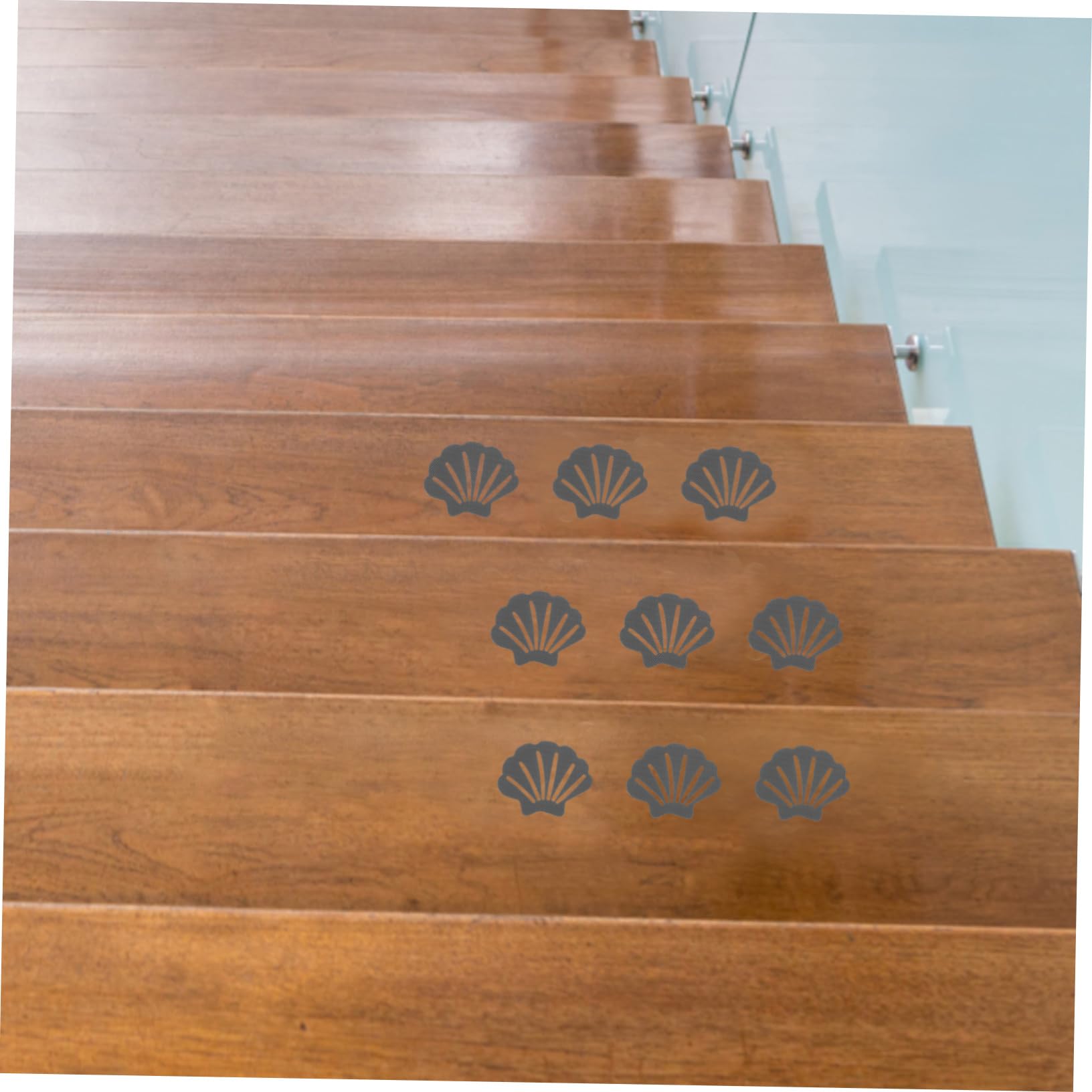 Anneome 90piezas Calcomanías Antideslizantes Forma De Concha Diseño Adorable Material De Caucho para Bañeras y Escaleras Previene Resbalones y Caídas