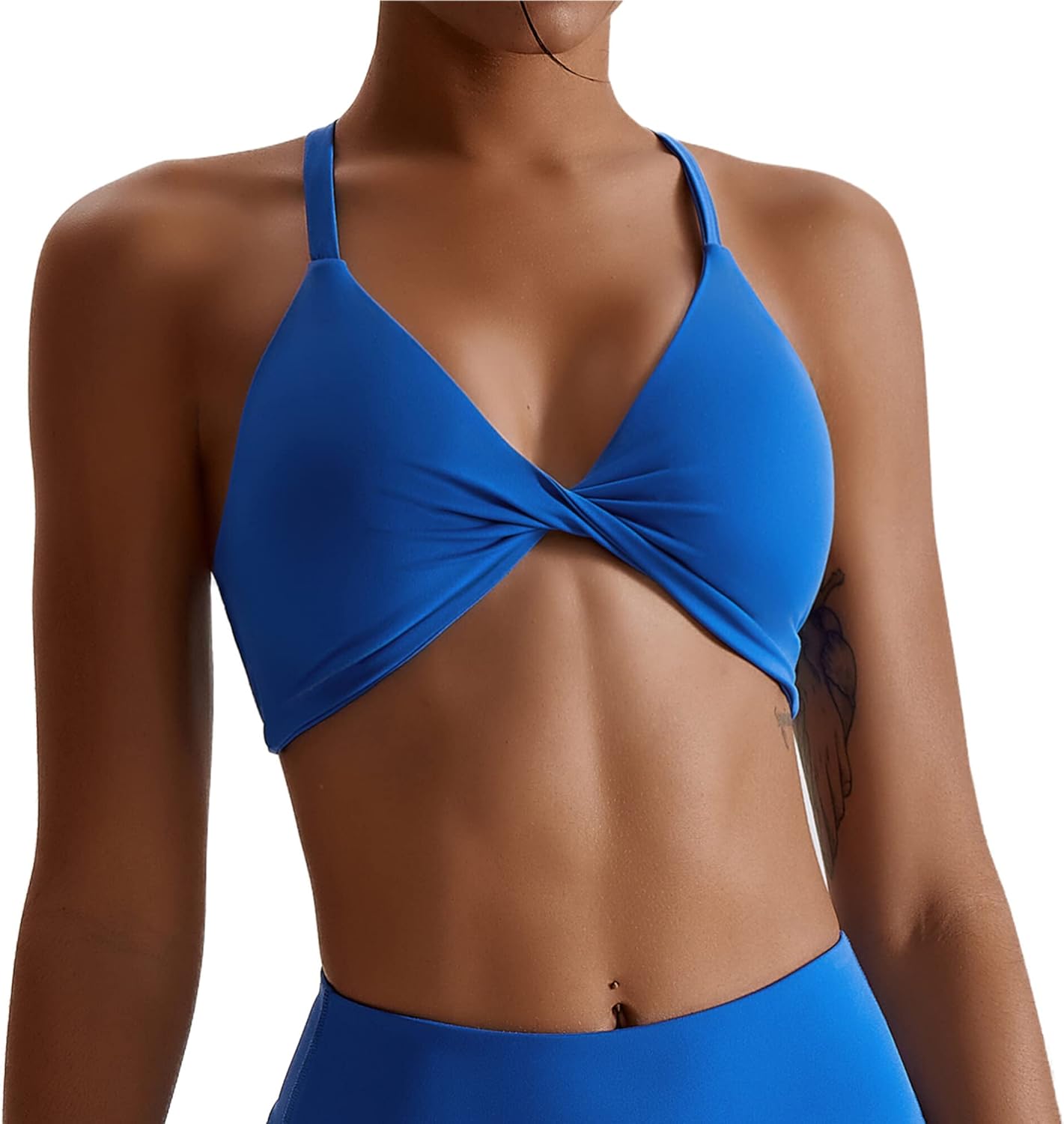 Soutien-gorge De Sport Sans Couture Pour Femme - Col En V - Dos Nu