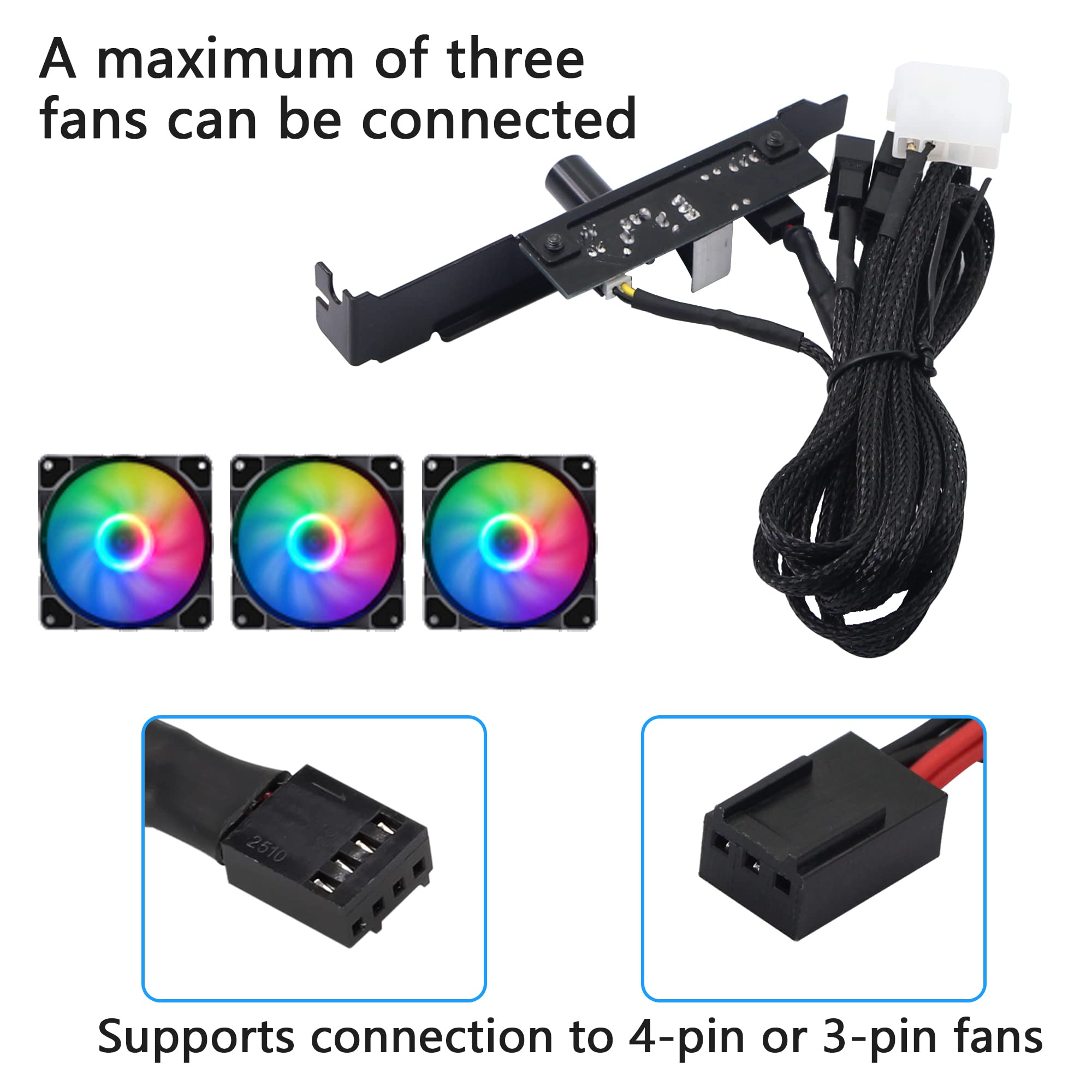 Ventola USB Da 80mm Aceyoon Con 3 Velocità (L/M/H) Fino A 2900 RPM – Griglia Metallica, Per PC, TV Box, PS5, Router