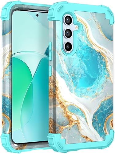 Hocase Funda para Galaxy A54 5G, resistente a prueba de golpes, protección de parachoques de goma de silicona suave + funda protectora híbrida de
